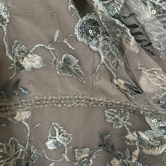 Mac Duggal 67869 - Long Sleeve A-Line Dress size 14 gray/silver - Picture 8 of 14